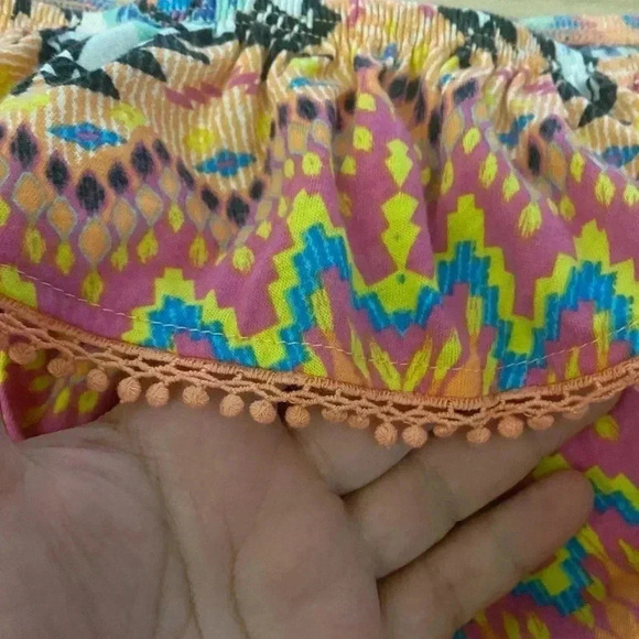 🆕NWOT Arizona Ruffle Tube Top Multi-Print Colorful XXL🆕 - Picture 2 of 4